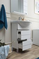 Товар: Тумба с раковиной Aquanet Доминика 60 212754 Белая - фото 10 Тумба с раковиной Aquanet Доминика 60 212754 Белая — фото 10, Мебель для ванной