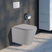 Унитаз WeltWasser Salzbach 043 GL-WT 10000010281 подвесной с сиденьем Микролифт — фото 2, Унитазы