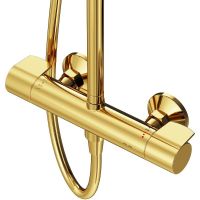 Душевая система AM.PM X-Joy F0785A499 с термостатом Золото — фото 9, Душевые стойки