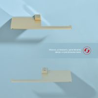 Держатель туалетной бумаги Raglo R301.03.03 с полкой Золото матовое — фото 5, Держатели туалетной бумаги