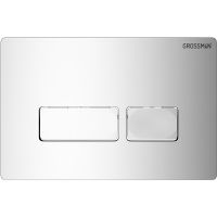 Клавиша смыва Grossman Pragma 700.K31.03.100.100 Хром глянцевый — фото 1, Кнопки смыва