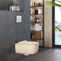 Товар: Унитаз Berges Ego XL 082728 подвесной Жасмин матовый с сиденьем Микролифт - фото 7 Унитаз Berges Ego XL 082728 подвесной Жасмин матовый с сиденьем Микролифт — фото 7, Унитазы