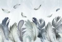 Товар: Фреска Ortograf Levity 33360 Фактура флок FLK Флизелин (4*2,7) Голубой/Бирюзовый, Перья - фото 2 Фреска Ortograf Levity 33360 Фактура флок FLK Флизелин (4*2,7) Голубой/Бирюзовый, Перья — фото 2, Фрески