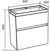 Товар: Тумба с раковиной Marka One Bumble 40П Ц0000001481 подвесная Белая - фото 5 Тумба с раковиной Marka One Bumble 40П Ц0000001481 подвесная Белая — фото 5, Тумбы с раковиной