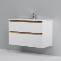 Тумба под раковину AM.PM X-Joy 100 M85AFHX1002WG подвесная Белый глянец — фото 5, Тумбы под раковину