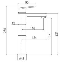 Смеситель для раковины Rav Slezak Colorado CO130.5CMATC Черный матовый Хром — фото 3, Смесители