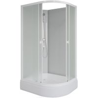 Душевая кабина Niagara Promo 110x80 L P110/80/26L/MT/BK без гидромассажа — фото 1, Душевые кабины