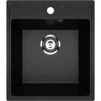 Товар: Кухонная мойка Ulgran Practik PR-M 425-004 Черный оникс - фото 1 Кухонная мойка Ulgran Practik PR-M 425-004 Черный оникс — фото 1, Кухонные мойки