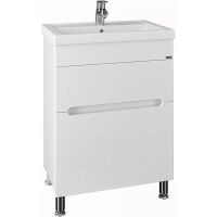 Тумба под раковину СанТа Лондон 60 224005л Белая — фото 1, Тумбы под раковину