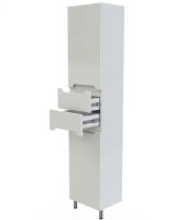 Товар: Шкаф пенал Orange Рио 40 PR 40-05KR с бельевой корзиной Белый - фото 6 Шкаф пенал Orange Рио 40 PR 40-05KR с бельевой корзиной Белый — фото 6, Мебель для ванной