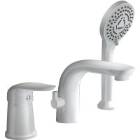 Смеситель на борт ванны Orange Otto M22-333w Белый — фото 1, Смесители на борт ванны