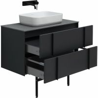 Тумба под раковину Allen Brau Reality 90 1.32006.AM подвесная Антрацит матовый — фото 23, Тумбы под раковину