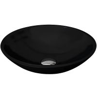 Раковина-чаша Bocchi Lucca Venezia 40 1120-005-0125 Черная глянцевая — фото 1, Раковины