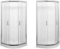 Товар: Душевой уголок Aquanet Alfa NAA2142 100x100 профиль Хром стекло прозрачное - фото 5 Душевой уголок Aquanet Alfa NAA2142 100x100 профиль Хром стекло прозрачное — фото 5, Душевые уголки четверть круга