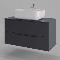 Товар: Тумба с раковиной Orange Line 100 Li-100TugMDF+B03-600W подвесная Графит матовый - фото 2 Тумба с раковиной Orange Line 100 Li-100TugMDF+B03-600W подвесная Графит матовый — фото 2, Мебель для ванной