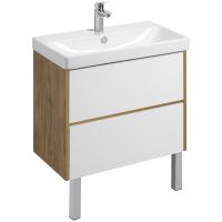 Товар: Тумба под раковину Aquaton Сканди 80 1A283001SDZ90 подвесная Белый глянец Дуб рустикальный - фото 5 Тумба под раковину Aquaton Сканди 80 1A283001SDZ90 подвесная Белый глянец Дуб рустикальный — фото 5, Мебель для ванной