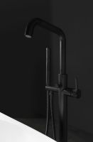 Смеситель для ванны Allen Brau Priority 5.31008-31 Черный матовый — фото 15, Смесители напольные