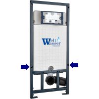 Инсталляция WeltWasser WW Marberg 507 SE BL 10000011216 для унитаза с Черной матовой клавишей смыва — фото 3, Инсталляции для унитазов
