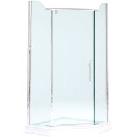 Душевой уголок Migliore Diadema Penta 100x100 24173 профиль Хром стекло прозрачное — фото 1, Душевые уголки трапеция