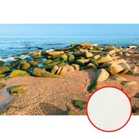 Фреска Ortograf Горы 30913 Фактура флок FLK Флизелин (4,1*2,7) Бежевый/Синий, Море/Пейзаж — фото 1, Фрески