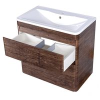 Тумба под раковину Style Line Атлантика Люкс Plus 60 СС-00002207 Старое дерево — фото 2, Тумбы под раковину