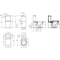 Унитаз компакт Ideal Standard Connect E803701 без бачка и сиденья — фото 8, Напольные унитазы
