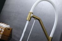 Смеситель для кухни Splenka S70.62.03 Золото матовое Белый — фото 19, Смесители для кухни