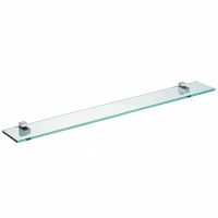 Стеклянная полка Aquaton 95 1A110403XX010 Хром — фото 1, Полки для ванной и душа