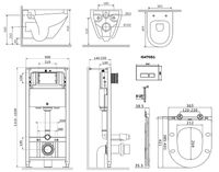 Товар: Комплект унитаза с инсталляцией AM.PM Spirit V2.0 CK70HA с сиденьем Микролифт с клавишей смыва Хром с гигиеническим душем и аксессуарами для ванной комнаты - фото 27 Комплект унитаза с инсталляцией AM.PM Spirit V2.0 CK70HA с сиденьем Микролифт с клавишей смыва Хром с гигиеническим душем и аксессуарами для ванной комнаты — фото 27, Комплекты унитаз + инсталляция