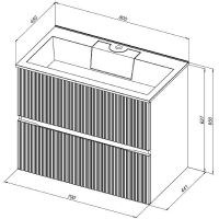 Товар: Тумба под раковину Aquanet Джейн 80 313318 подвесная Мисти грин - фото 13 Тумба под раковину Aquanet Джейн 80 313318 подвесная Мисти грин — фото 13, Тумбы под раковину