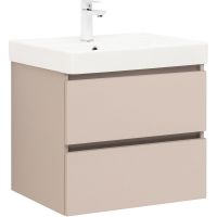 Тумба под раковину Aquanet Вега 2.0 60 337941 подвесная Бежевая — фото 1, Тумбы под раковину