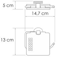 Держатель туалетной бумаги WasserKRAFT Tauber с крышкой Никель арт-K-64425 — фото 4, Держатели туалетной бумаги