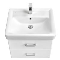 Тумба под раковину Aquaton Америна 60 1A135401AM010 подвесная Белая глянцевая — фото 2, Тумбы под раковину