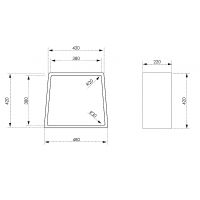 Стульчик для ванной Abber Stein AS1638 Белый — фото 2, Сиденья