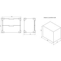 Товар: Тумба с раковиной Creto Bravo 80 22-BrG80 подвесная Серая - фото 12 Тумба с раковиной Creto Bravo 80 22-BrG80 подвесная Серая — фото 12, Мебель для ванной