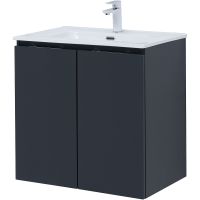 Тумба под раковину Aquanet Алвита New 70 303904 подвесная Антрацит — фото 8, Тумбы под раковину