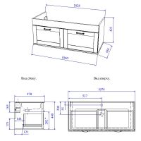 Товар: Тумба под раковину Sanflor Ванесса 105 С0002144 подвесная Индиго - фото 5 Тумба под раковину Sanflor Ванесса 105 С0002144 подвесная Индиго — фото 5, Тумбы под раковину