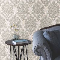 Обои Solo Marigold E602305 Винил на флизелине (1,06*10) Бежевый, Дамаск — фото 3, Обои для стен