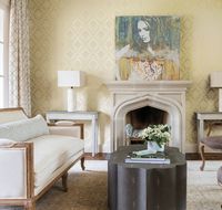 Обои Milassa Classic LS8 004 Флизелин (1*10,05) Желтый, Дамаск — фото 2, Обои для стен