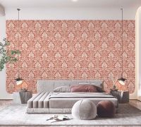 Обои Andrea Grifoni Palazzo Ragione 7023-6 Флизелин (1,06*10,05) Оранжевый, Дамаск — фото 2, Обои для стен