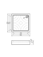 Товар: Акриловый поддон для душа Koller Pool Grace 90X90 GRACE90S Белый - фото 4 Акриловый поддон для душа Koller Pool Grace 90X90 GRACE90S Белый — фото 4, Душевые поддоны