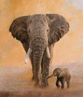 Фреска Ortograf Животные 7314 Фактура бархат FX Флизелин (2,3*2,7) Коричневый/Оранжевый, Животные/Живопись — фото 2, Фрески