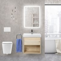 Тумба под раковину BelBagno Neon 60 подвесная Pino Bianco арт-NEON-600-1C-SO-PB — фото 11, Тумбы под раковину