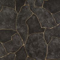 Обои Артекс Dieter Langer Fusion 10436-05 Винил на флизелине (1,06*10,05) Черный/Золото, Абстракция — фото 1, Обои для стен