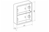 Зеркальный шкаф Creto Tour 60 17-D600WH с подсветкой Белый — фото 6, Зеркальные шкафы в ванную