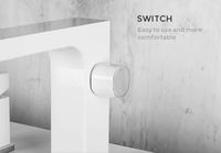 Смеситель на борт ванны Gappo G17-8 Белый Хром арт-G1117-8 — фото 3, Смесители на борт ванны