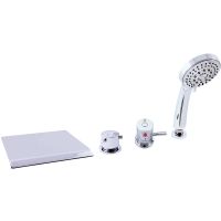 Смеситель на борт ванны Rav Slezak Dunaj Termostat DT274.5P с термостатом Хром — фото 1, Смесители на борт ванны