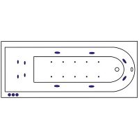 Товар: Акриловая ванна Excellent Aurum Slim 170x70 WAEX.AUR17S.LUX.CR с гидромассажем - фото 4 Акриловая ванна Excellent Aurum Slim 170x70 WAEX.AUR17S.LUX.CR с гидромассажем — фото 4, Ванны