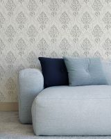 Обои Solo Vizantia E603305 Винил на флизелине (1,06*10) Серый, Дамаск — фото 3, Обои для стен