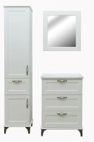 Шкаф пенал Эстет Bali Classic 42 L ФР-00002157 Белый — фото 2, Пеналы для ванной комнаты